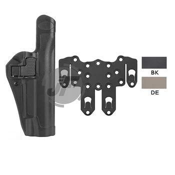 

Tactical Sepra Level 2 Auto Lock Duty Right Hand Full Length Pistol Holster Case w/ STRIKE MOLLE Platform For Colt 1911 M1911