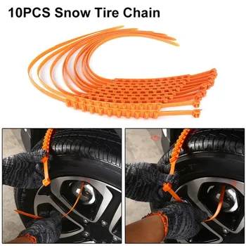 

ONEWELL 10pcs Car Universal Winter Tyres wheels Snow Chains For Cars Car-Styling Anti-Skid Autocross Outdoor