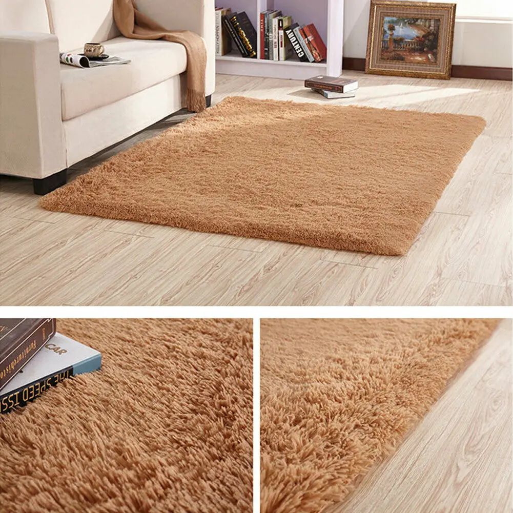 I Удобные пушистые коврики, современный стиль, противоскользящий ворсистый ковер для столовой, дома, спальни, кабинета, ковер, напольный коврик - Цвет: I