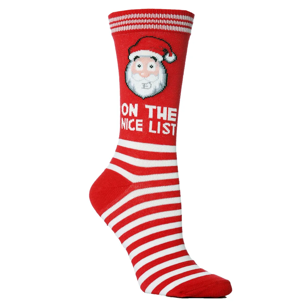 1 пара носков; праздничные дышащие эластичные носки для рождественской вечеринки; женские и мужские зимние носки; FDC99