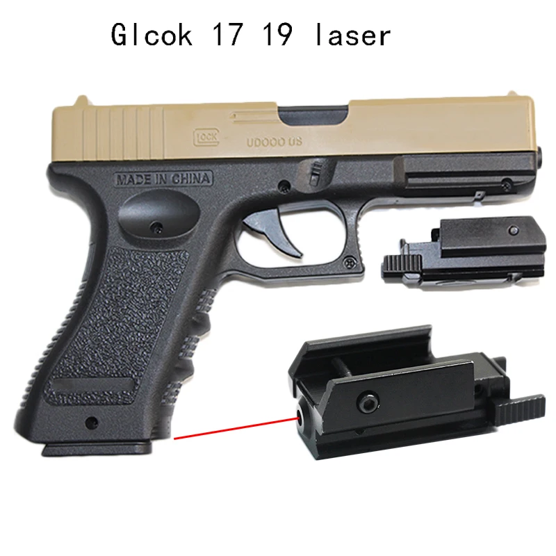 Тактический лазерный прицел для Glock 17 18c 19 Sig sauer страйкбол пистолет Красный Railscope