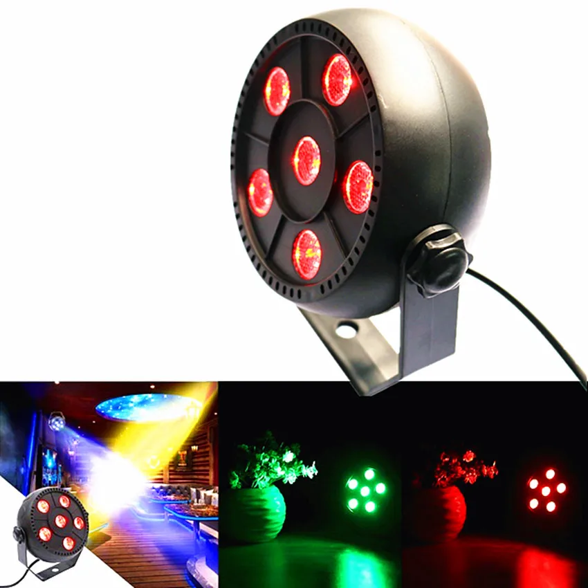 

Amazon Hot Selling Lighting 6 Parabolic Aluminum Reflector Plastic Parabolic Aluminum Reflector LED Par RGB Three-in-1 Dyeing La