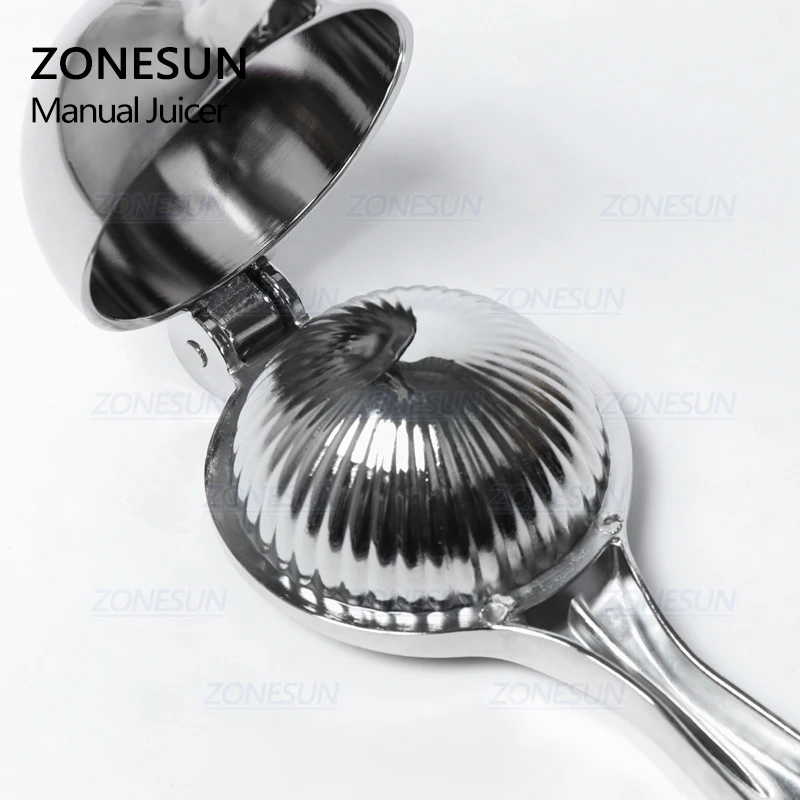 ZONESUN мини-соковыжималка из нержавеющей стали для цитрусовых, фруктов, апельсина, лимона, граната, Ручной пресс, ручная соковыжималка, лимон, пресс, машина