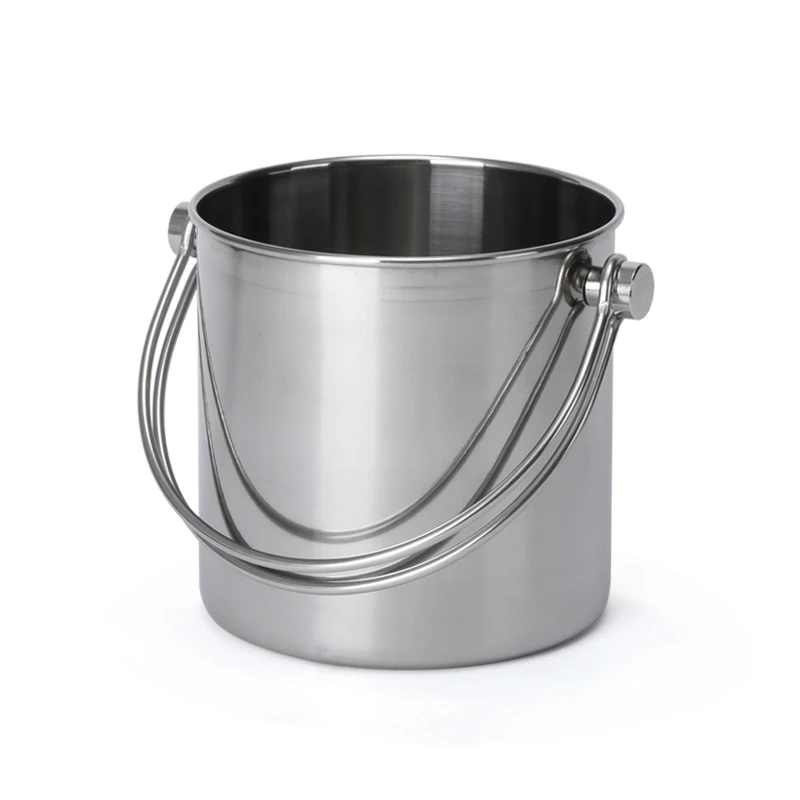 1.2L Stainless Steel Ice Bucket Wine Champagne with Strainer & Ice Tong