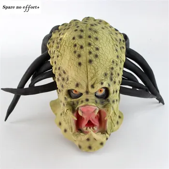 

Alien Creatures Halloween Mask Warrior Halloween Patterned Mask Spots Dress Up Ball Halloween Props Horror Mask Party Supplies