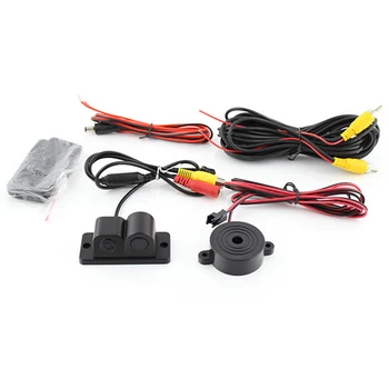 

2 In 1 Car Parking Sensors Rear View Backup Camera Universal High Clear Night For Vision Reversing Radar