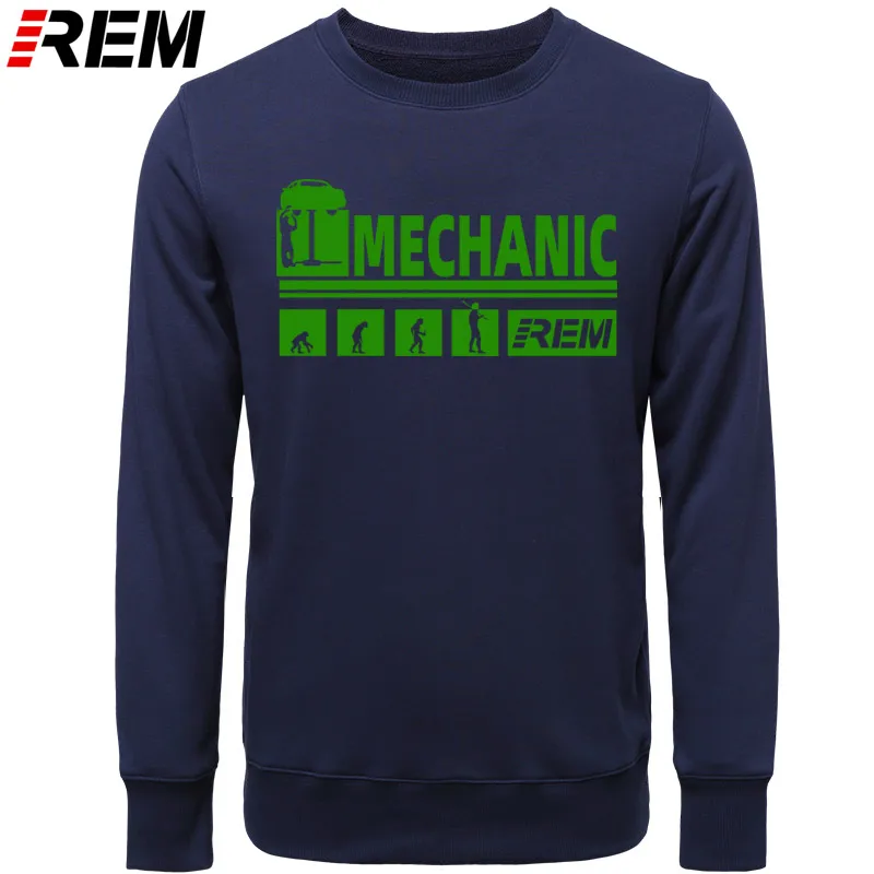 Новые толстовки Mechanic Car Топы Забавный подарок для мужчин толстовки размера плюс s-3XL стиль Эволюция Авто Mechaniker толстовки, свитшоты - Цвет: BAVY GREEN