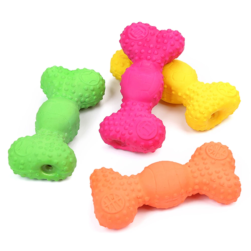 Toys Pets-Dog-Toys Chew-Bite-Toy Squeeze Bone-Shape Cute Funny Durability Sound Molars