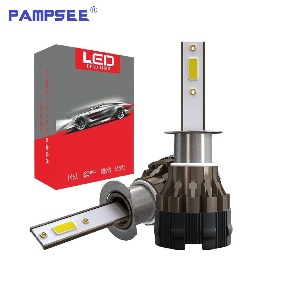 

PAMPSEE Car Lights lampada H4 alta y baja LED Lamps H7 6000K H8 H9 H11 9006 HB4 HB3 9005 LED H1 12V Headlight Bulb 9000LM Light