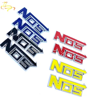 

2pcs 1Pcs 3D Metal NOS Car Styling Decal Emblem Badge Car Sticker Auto Accessories For NOS Mercedes BMW Ford Toyota Decoration