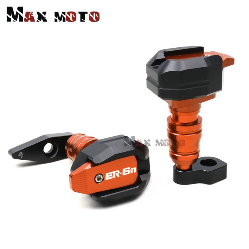 For KAWASAKI NINJA 650 ER-6N 2012- Motorcycle Falling Protection Frame Slider Fairing Guard Crash Pad Protector - Цвет: ER-6F Orange