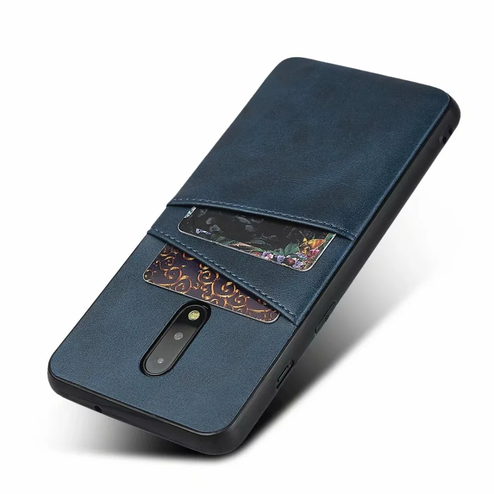 Роскошный винтажный кожаный чехол для Oneplus 7, чехол для телефона Oneplus 6T Oneplus5, слот для карт, PU кожаный чехол, 2 слота для карт, держатель