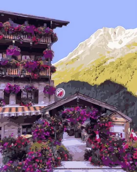 

Unframe diy picture oil painting by numbers paint by number for home decor canvas painting 5065cm manor