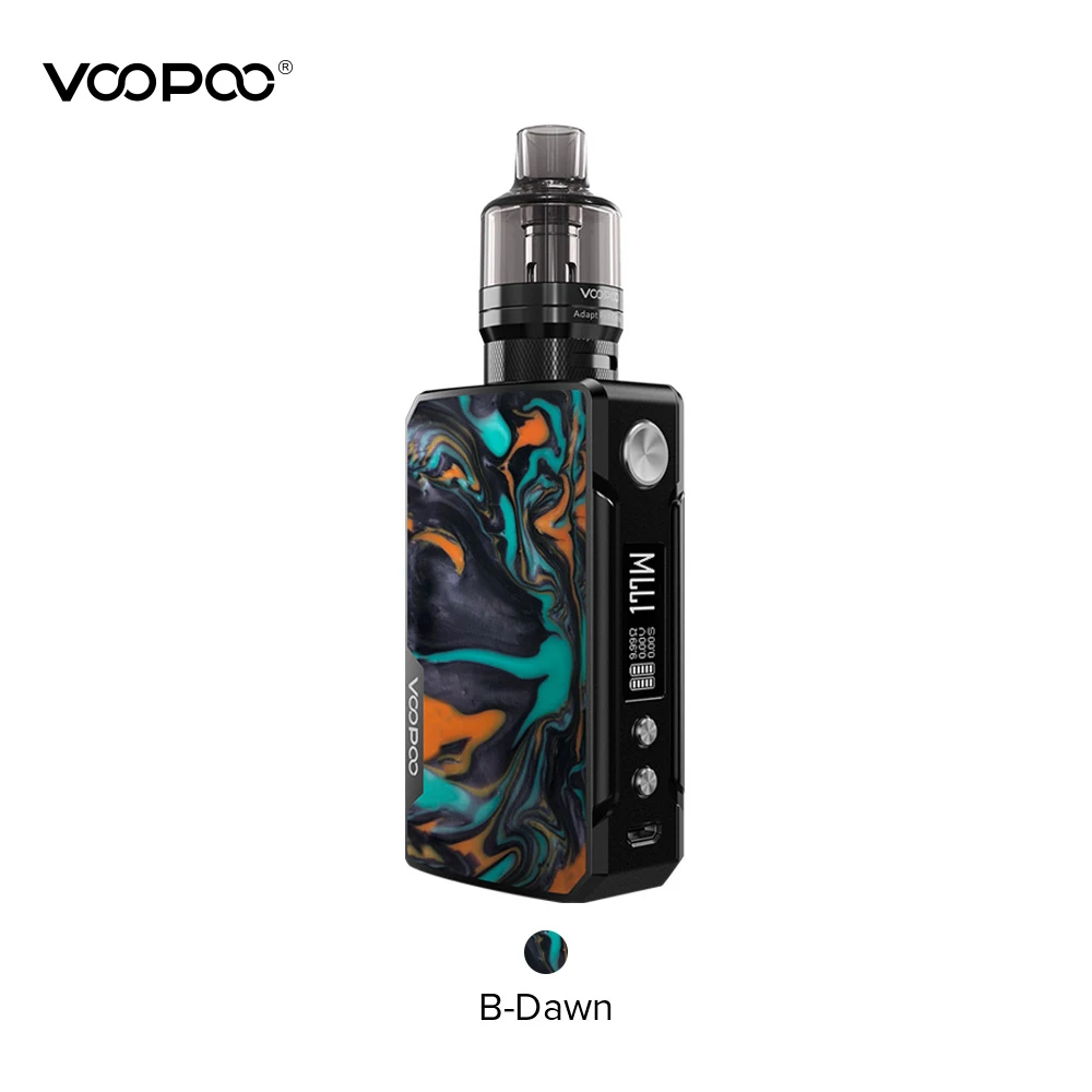Боксмод VOOPOO DRAG 2 4 5 мл PnP Pod Tank PNP VM5 VM6 Coil максимальная мощность 177 Вт электронная