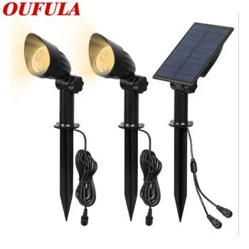 

OUTELA Solar Lawn Light Spotlight One For Two Home Courtyard LED Street Light Outdoor Waterproof Garden