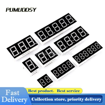 

5PCS/LOT Red LED Display 7 Segment Digit 4bit 4 bit Common Anode Positive Digital Tube 0.36" 0.36in