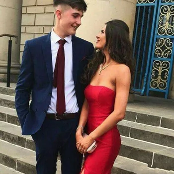 

Classic Men Suits Navy Blue Man Outfits Prom Party Groom Tuxedo Groomsmen Wear Male Clothing Costume Homme 2Piece(Jacket+pant)