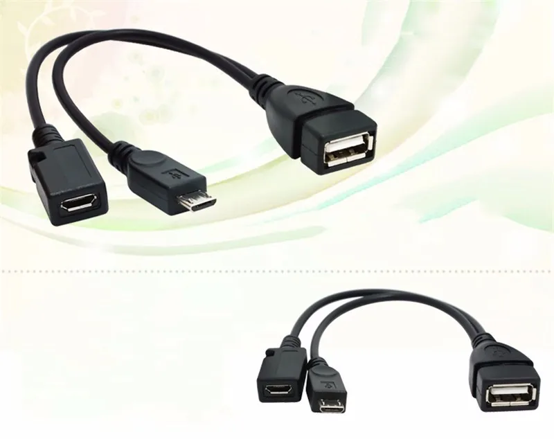 2 в 1 адаптеры адаптер мужской телефон к женскому usb для кабеля USB Женский Andriod micro