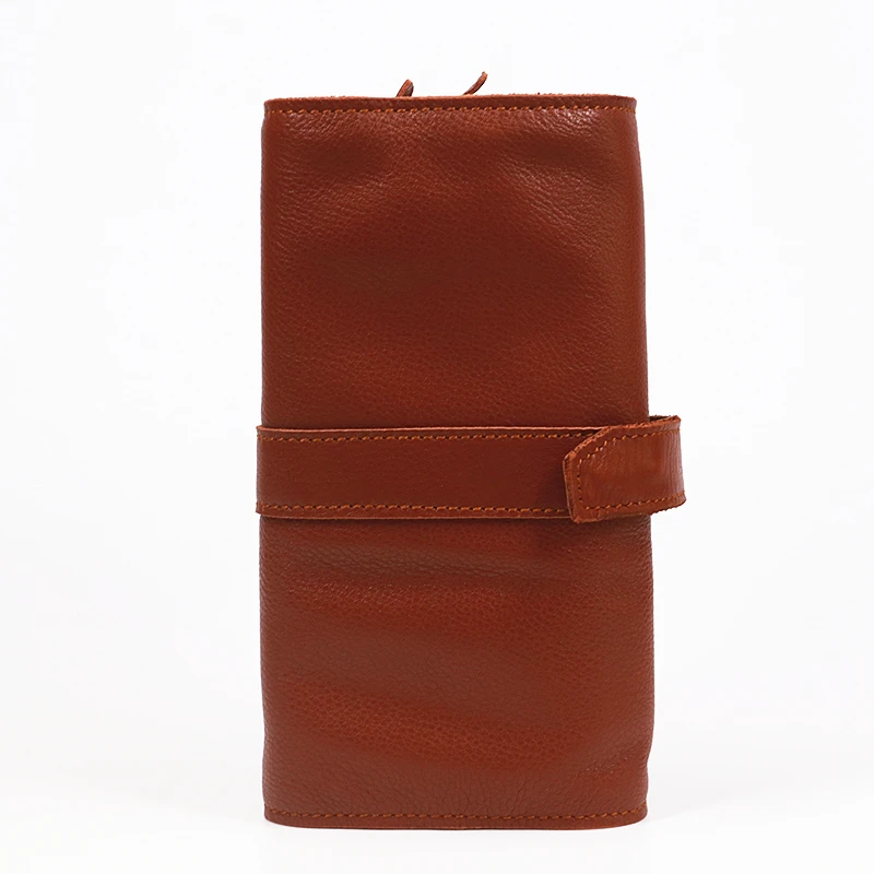 Длинный кошелек SIMLINE мужской винтажный бумажник из натуральной кожи