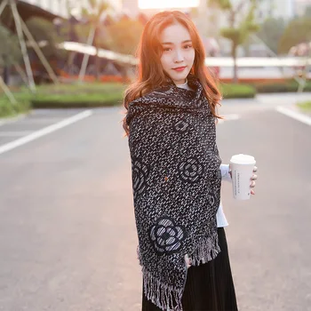 

Thick Imitation Cashmere Shawls Scarves Foulard Jacquard Pashmina Mujer Bufanda Ultra Long Wrap Echarpes Cape Knitted Chal