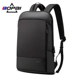 Тонкий мужской рюкзак для ноутбука 15,6 дюймов, офисный мужской рюкзак, деловая сумка унисекс, черный сверхлегкий рюкзак, тонкая задняя Сумка