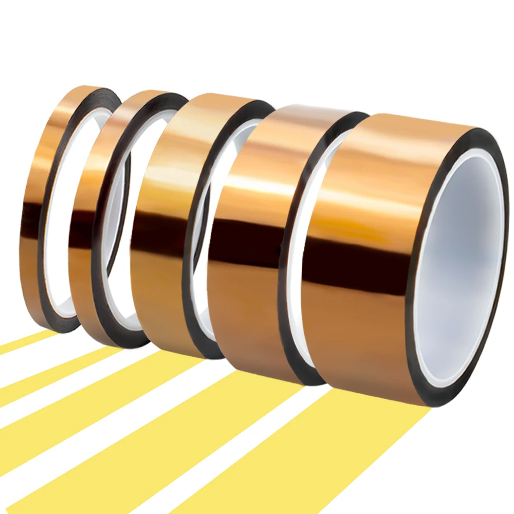 Hot Sale 30mm X 100ft Kapton Gold Tape High Temperature Heat Resistant Polyimide 