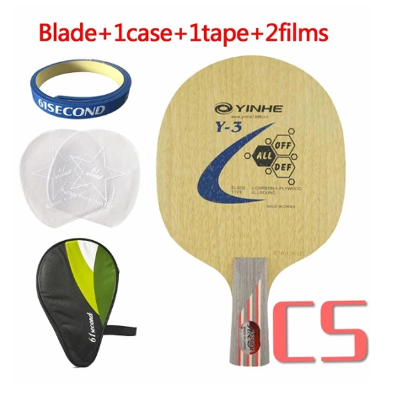 CS with H 1 case Yinhe Y-3 Y3 Y 3 настольный теннис пинг понг лезвие Shakehand(длинная ручка FL - Цвет: CS with H 1 case