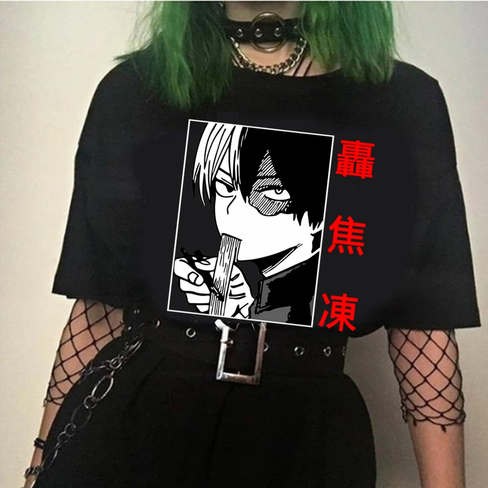 Новая футболка с короткими рукавами аниме My Hero academic Boku No Manga Todoroki Deku | Мужская