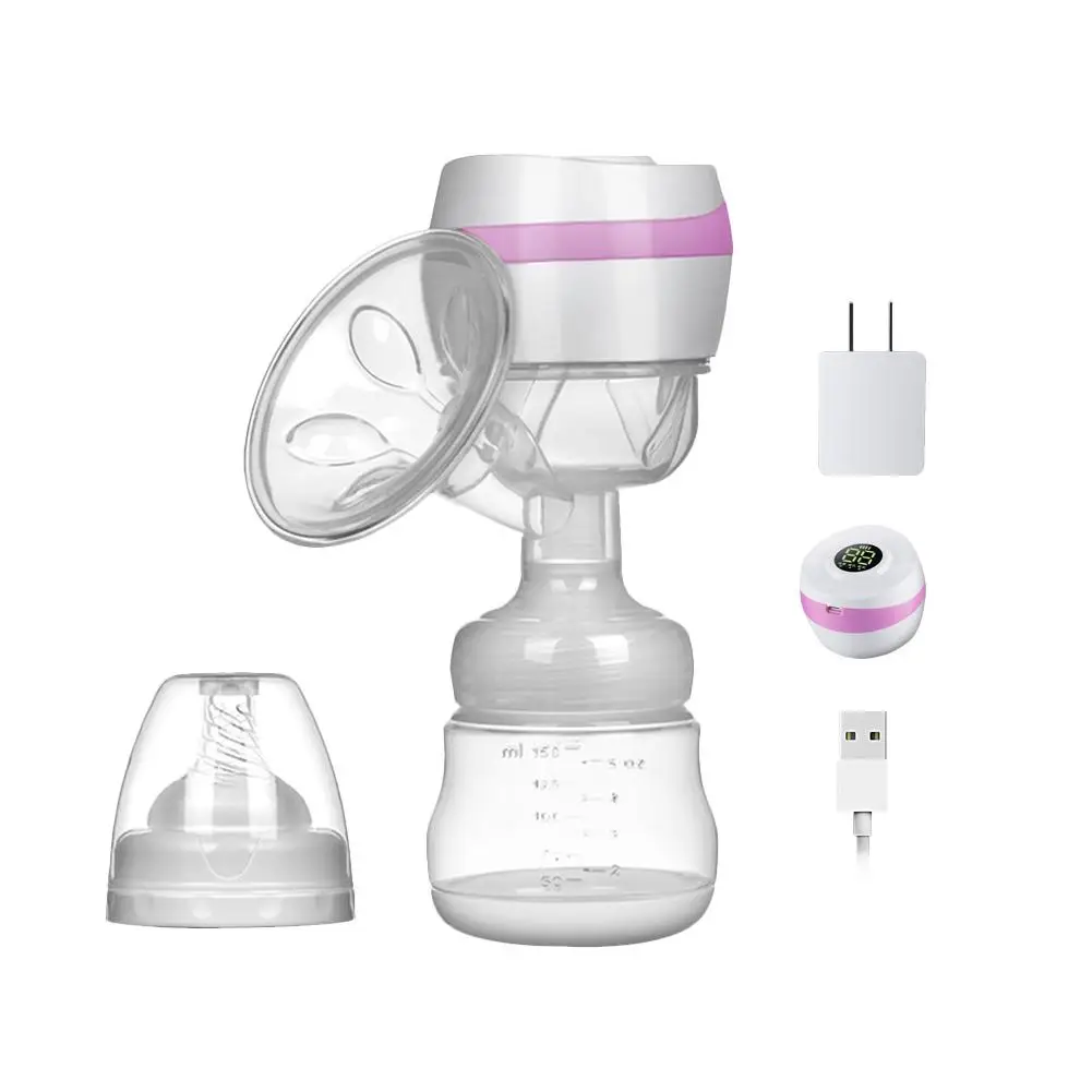 Pink Материнский молокоотсос USB Электрический беспроводной с молоком набор большой всасывающий молокоотсос интегрированный перезаряжаемый доильный аппарат - Цвет: Pink