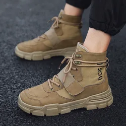 Autumn and Winter Explosion Models High-top Shoes Men Boots Wild Martin Boots Fashion Tooling Shoes Casual Shoes Men Shoes