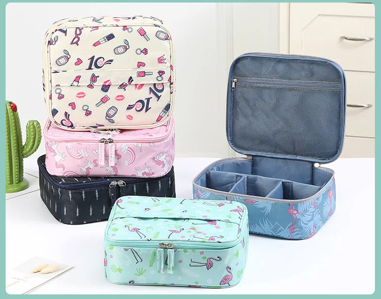 High Quality Travel Cosmetic Bag Convenient Waterproof Travel Storage Accessories Ladies Multifunctional Portable Cosmetic Bag