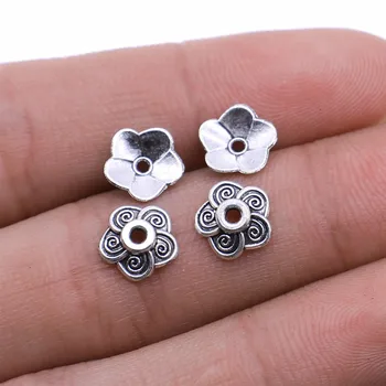 

60pcs 4 Colors 8x8mm Flower Bead Caps Beads Caps Flower Torus DIY Spaced Apart Jewelry Finding Accessories