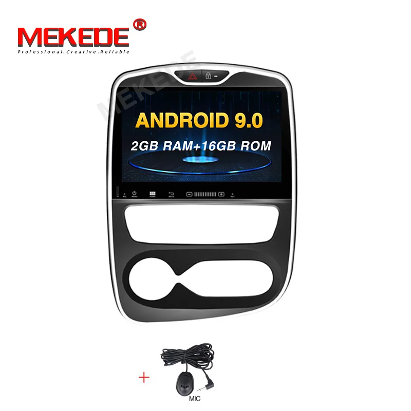 car dvd MEKEDE Android 9 автомобильный dvd-плеер gps навигация для Renault Clio 2013- радио рекордер мультимедийное головное устройство HD экран - Цвет: car dvd