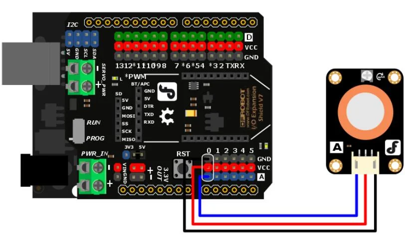 Датчик водорода Arduino аналоговый H2 детектор MQ8 датчик газа для Arduino