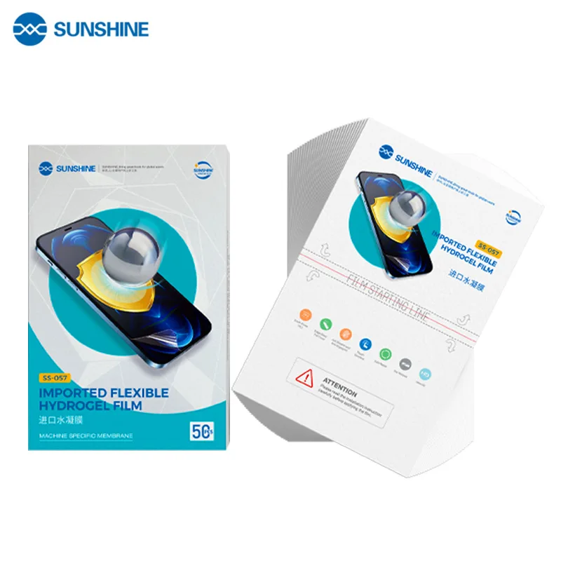 

Новинка 100 шт., гибкая Гидрогелевая пленка SUNSHINE для защиты экрана с мягким прикосновением, подходит для режущей машины