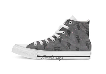 

Sacred Geometry Custom Casual High Top lace-up Canvas shoes sneakers Drop shipping