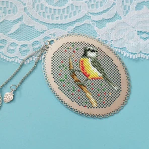 Xx Birds DIY ремесло Стич вышивки крестом металлическая Закладка серебро Золотой Рукоделие Вышивка ремесла счетный крест-Набор для вышивки - Цвет: JS1005