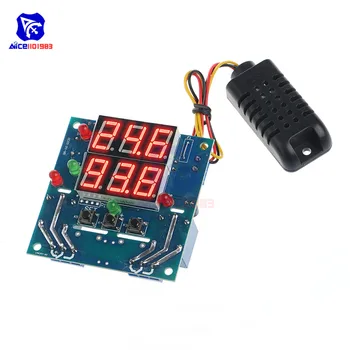 

Dual LED Digital Intelligent Temperature Humidity Controller Switch Adjustable Constant Temperature Humidity Meter Sensor Probe