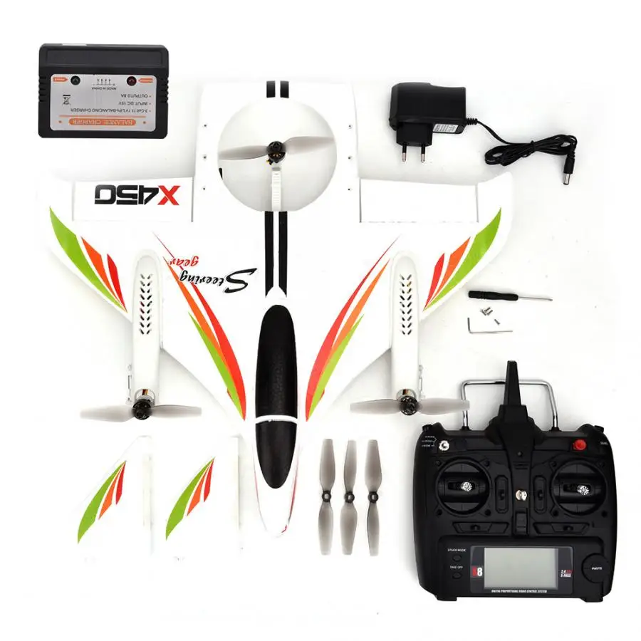 100-240 в ЕС штекер RC Квадрокоптер Wltoys X450 RC самолет высота удержания с 1307 бесщеточным Мотором дистанционного управления Дрон