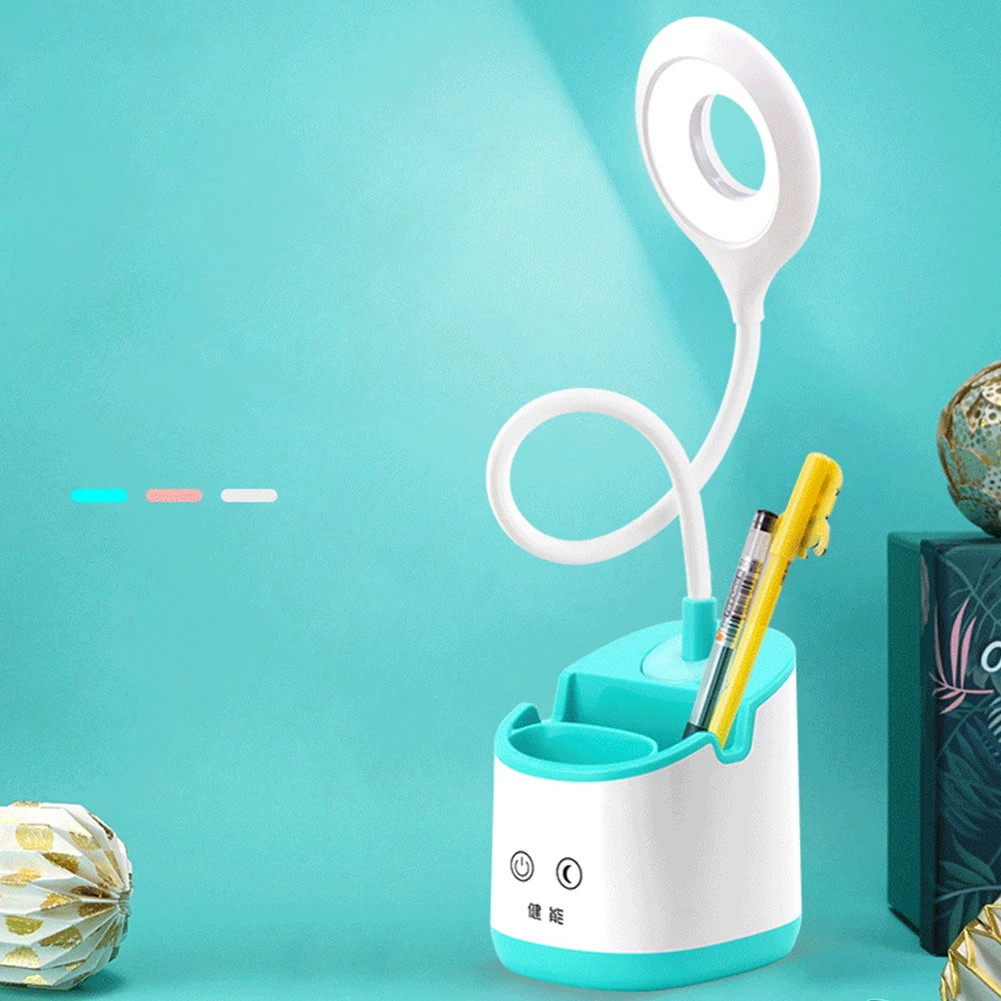 Table Bedside With Pen Holder Night Lamp Led Kids USB Dimmable Rechargeable Multifunctional Study Reading Touch Sensor Bedroom