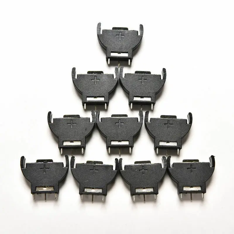 10 шт. Полукруглый Держатель для литиевых кнопок CR2032 коробка батарей и монет чехол