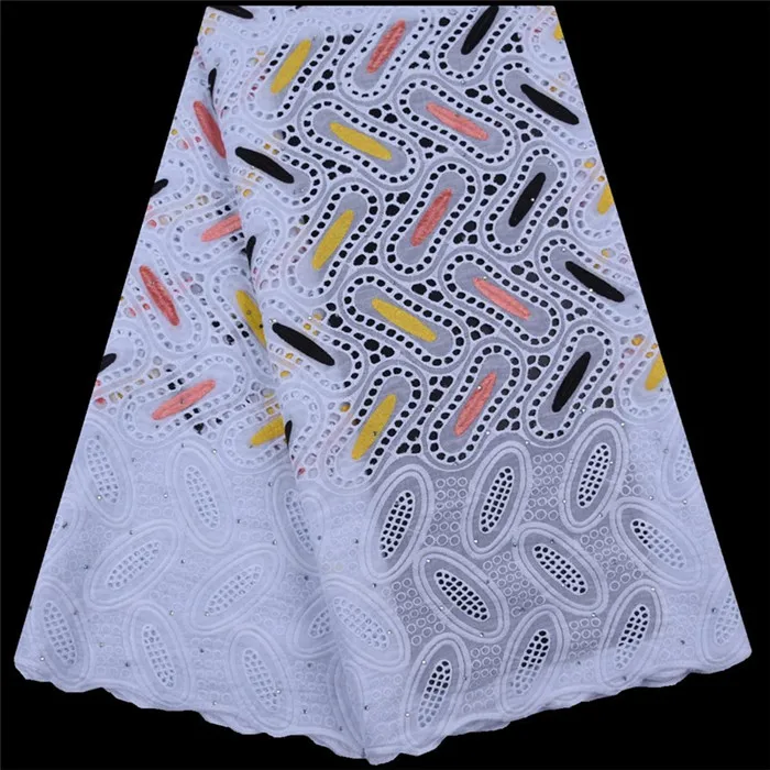 Dubai Lace Fabrics High Quality Cotton Lace Cotton Dry Lace Fabric Swiss Voile Lace In Switzerland A1722 - Цвет: As Picture