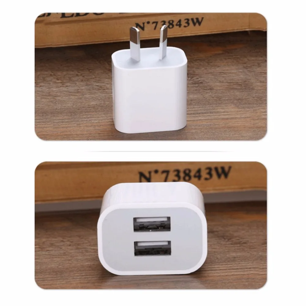 AU Plug 2 порта USB зарядное устройство 5 В 2A настенный адаптер питания мобильный телефон микро данных Зарядка планшет портативный