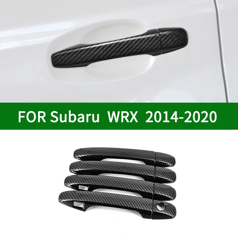 Глянцевые боковые чехлы на дверные ручки для Subaru WRX STI 2014 2020 четвертого поколения