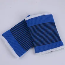 Ярко-синий браслет, защита ладони, вязанный пота, поглощающий волан, для пинг-понга, спорта, фитнеса, защитная одежда, Supp