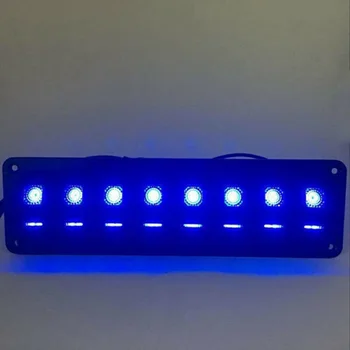 

LED Corrosion-resistant Rocker Switch Panel Parts Accessories Waterproof 8-Gang Car Marine Boat Rocker Switch