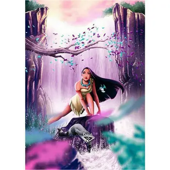 

Cartoon Pocahontas- diamond painting