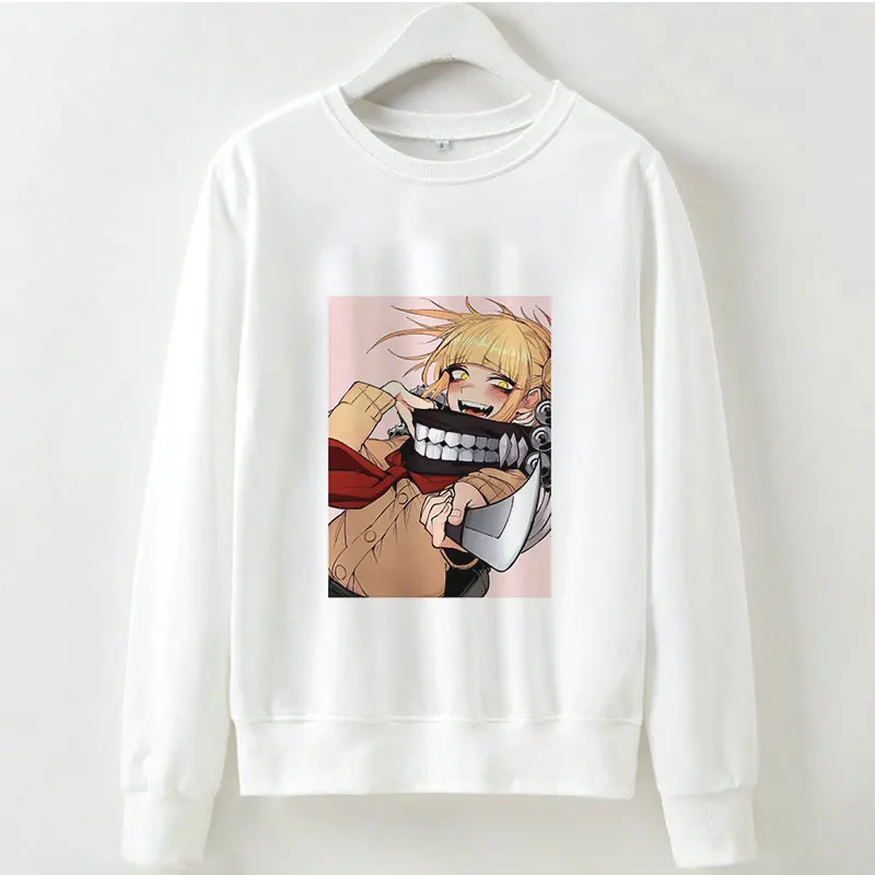 Toga Himiko толстовки Толстовка Осень Зима My Hero Academy аниме с длинными рукавами Kpop Vogue Harajuku Ahegao мультфильм печати женщин