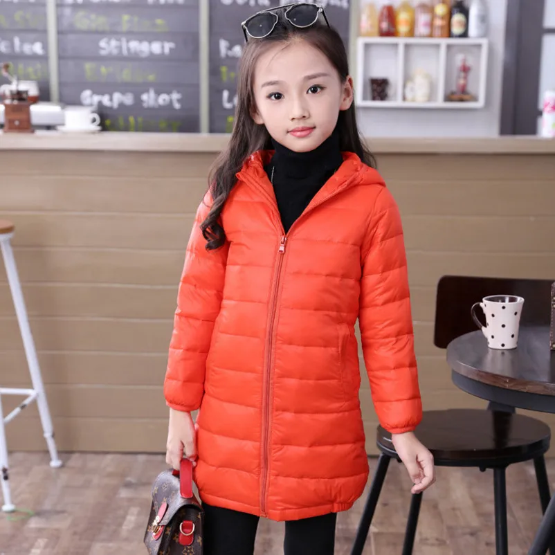 Boys Clothes Winter Warm Fashion Children Clothing Big Girls Down Jacket Duck Down Teenage Outerwear Coats Boys Kids Hooded - Цвет: 4