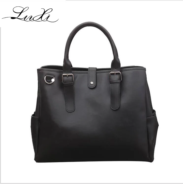 

YILUNXI Retro men briefcases casual crossbody bags cross-shoulder bag soft men zipper buckle high quality solid colour briefcase